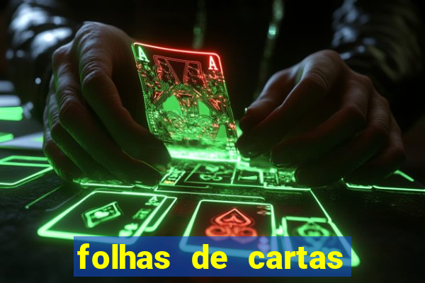 folhas de cartas para imprimir